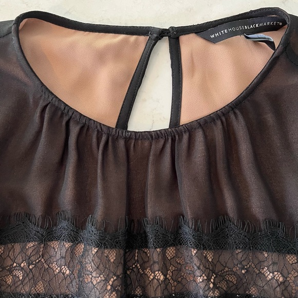 WHBM Silk and Lace Top - Picture 4 of 6